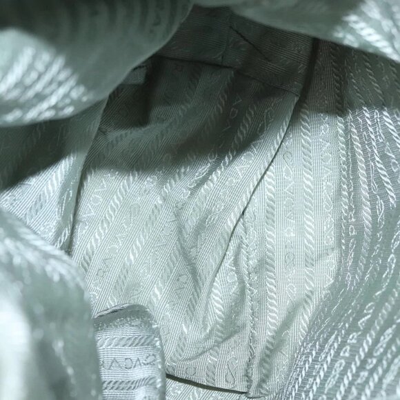 PRADA Backpack Nylon Light Blue Silver Auth BA5026 - Picture 12 of 16